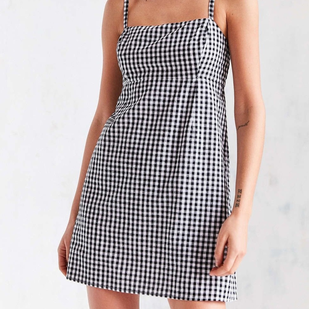 Urban Outfitters gingham black and white dress